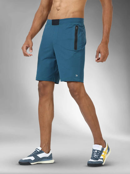 Athleisure Training Shorts-Teal
