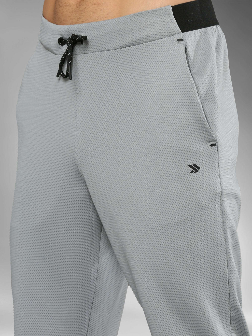 Men's Breathable Performance Track Pants for Training-Light Grey