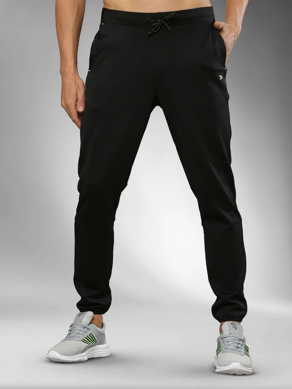 Men's Breathable Performance Track Pants for Training-black