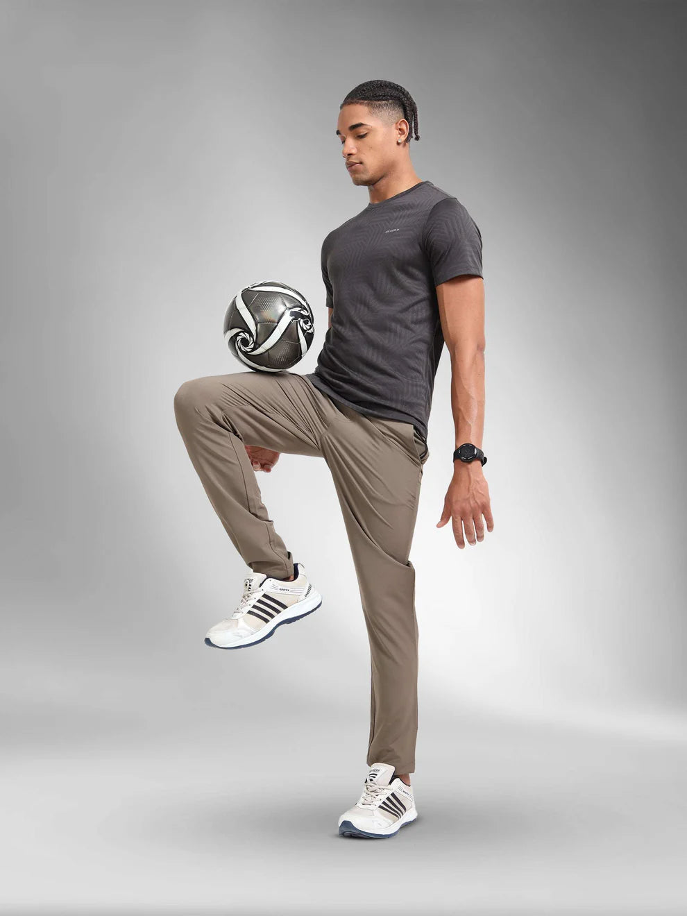 Jolger men's dry rush ultra breathable t-shirt-Dark taupe