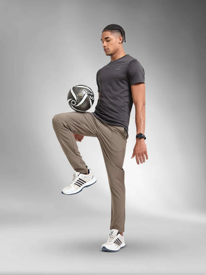 Jolger men's dry rush ultra breathable t-shirt-Dark taupe