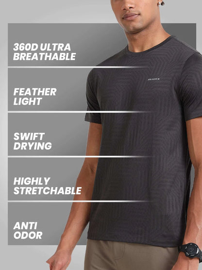 Jolger men's dry rush ultra breathable t-shirt-Dark taupe