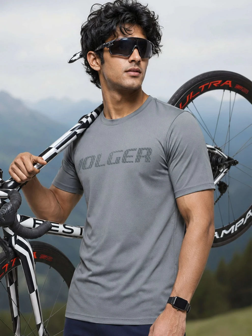 Jolger men's all training t shirt-Grey