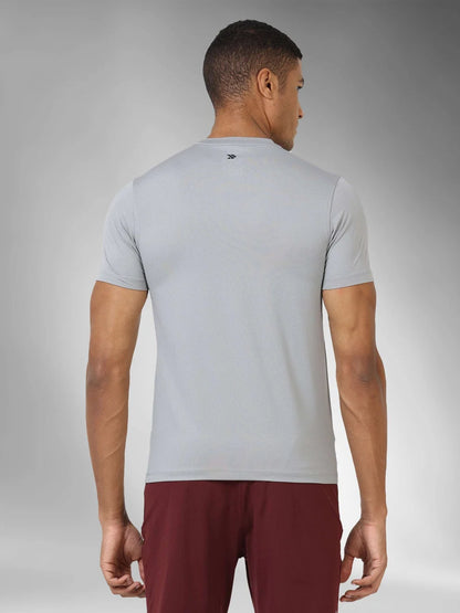 Men's Thermoregulated Dry-Rush Crew neck T-shirt-silver