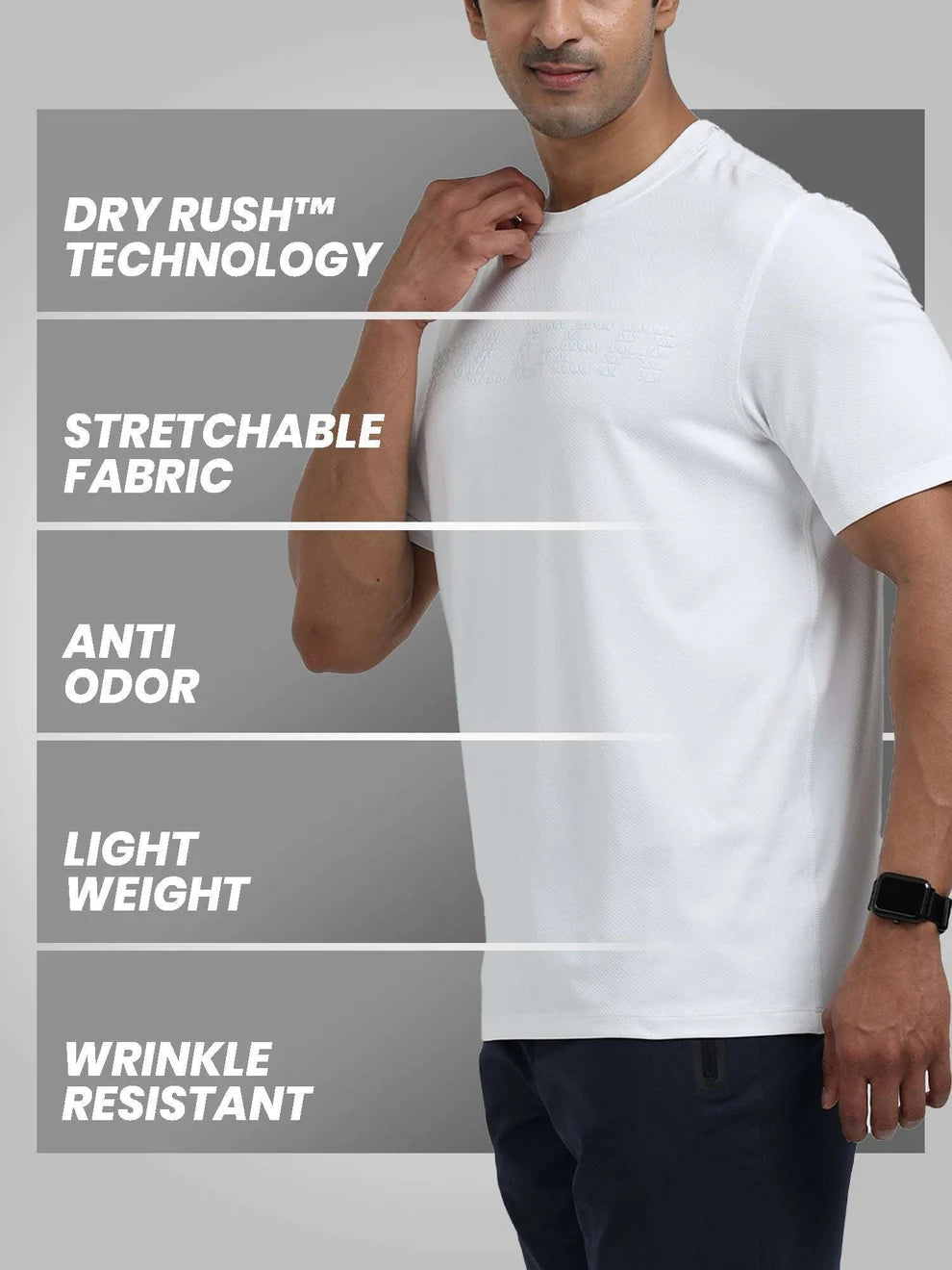 Jolger-men's-all-training T-shirt-White