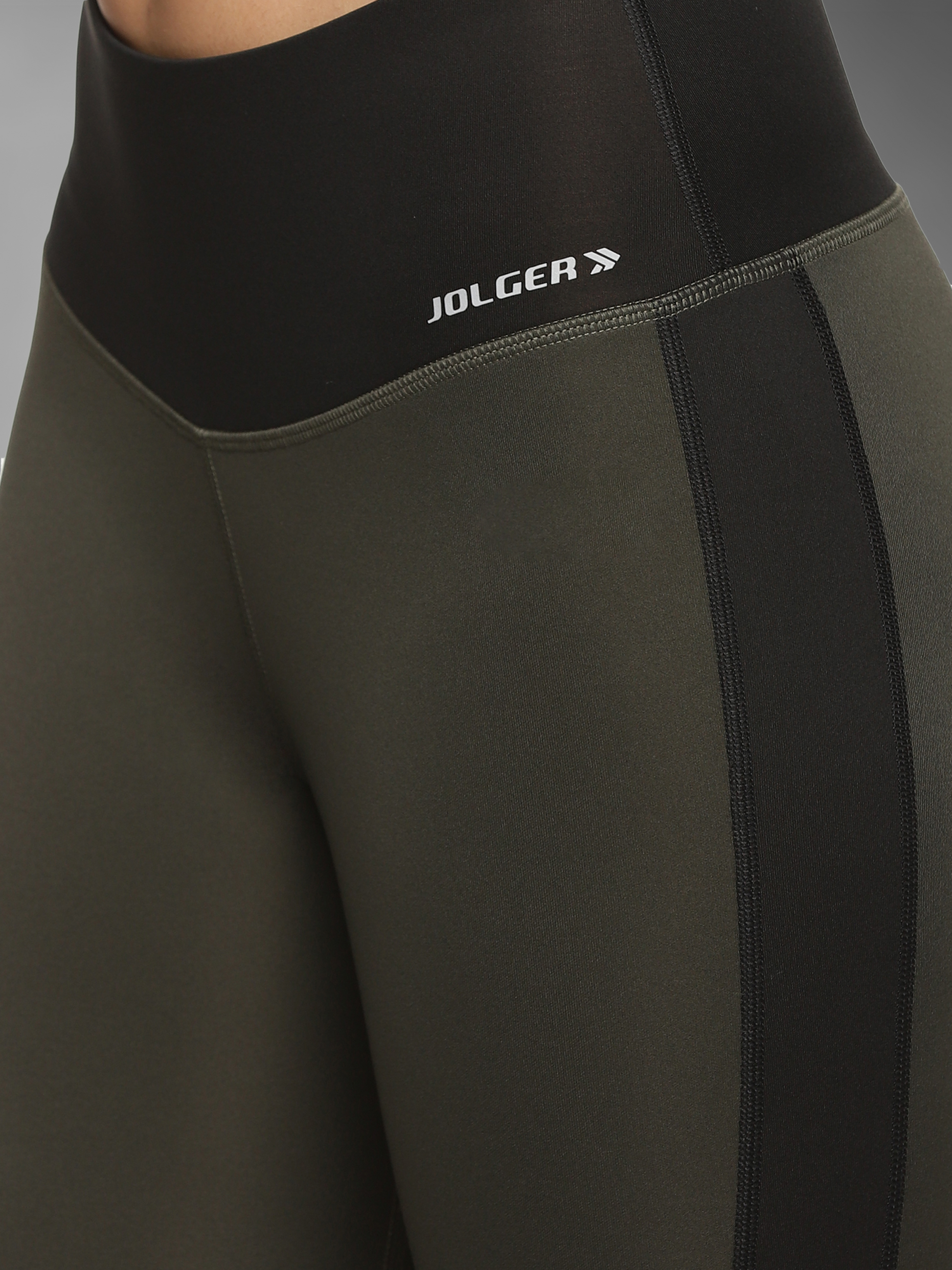 Women’s High-Rise Stretch Leggings with Contrast Side Panels Jolger - Premium Activewear Online For Men & Women In India