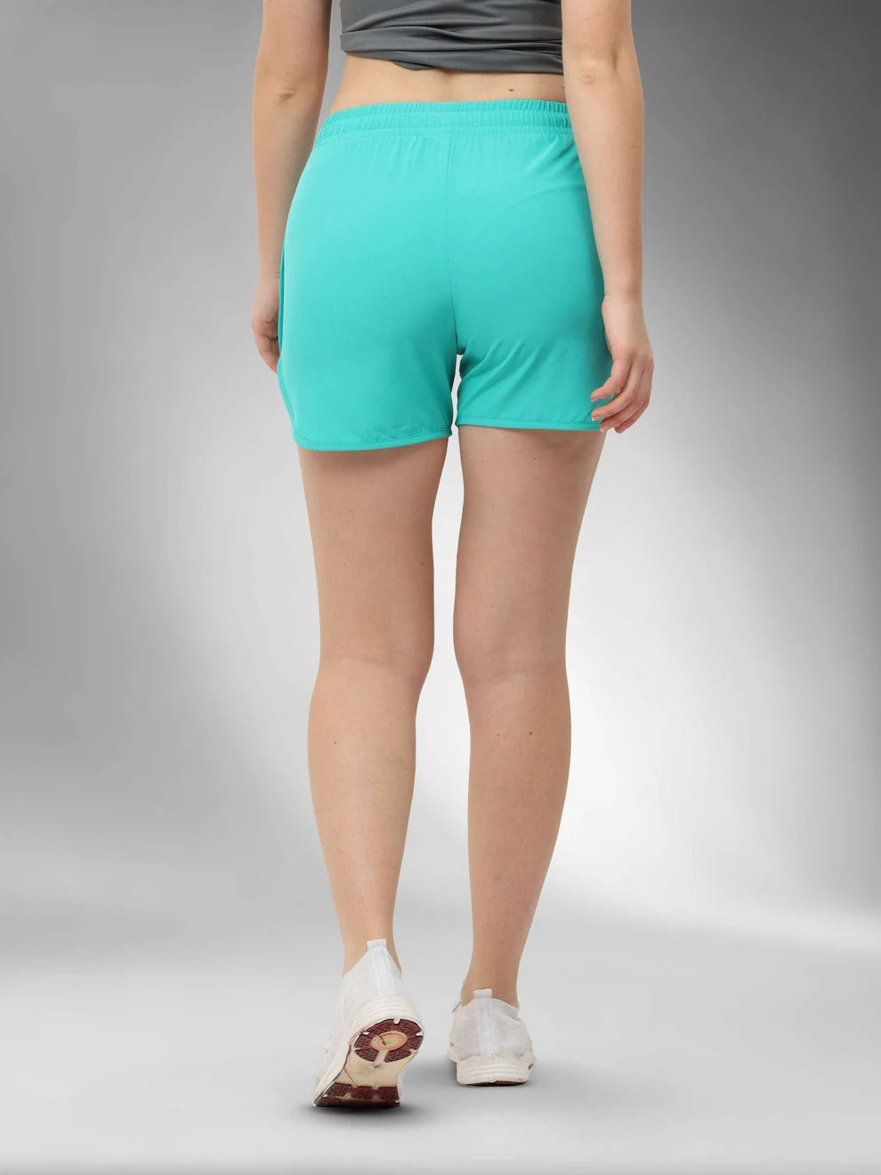 Women's Stretchable Lightweight Dolphin workout  Shorts-turquoise