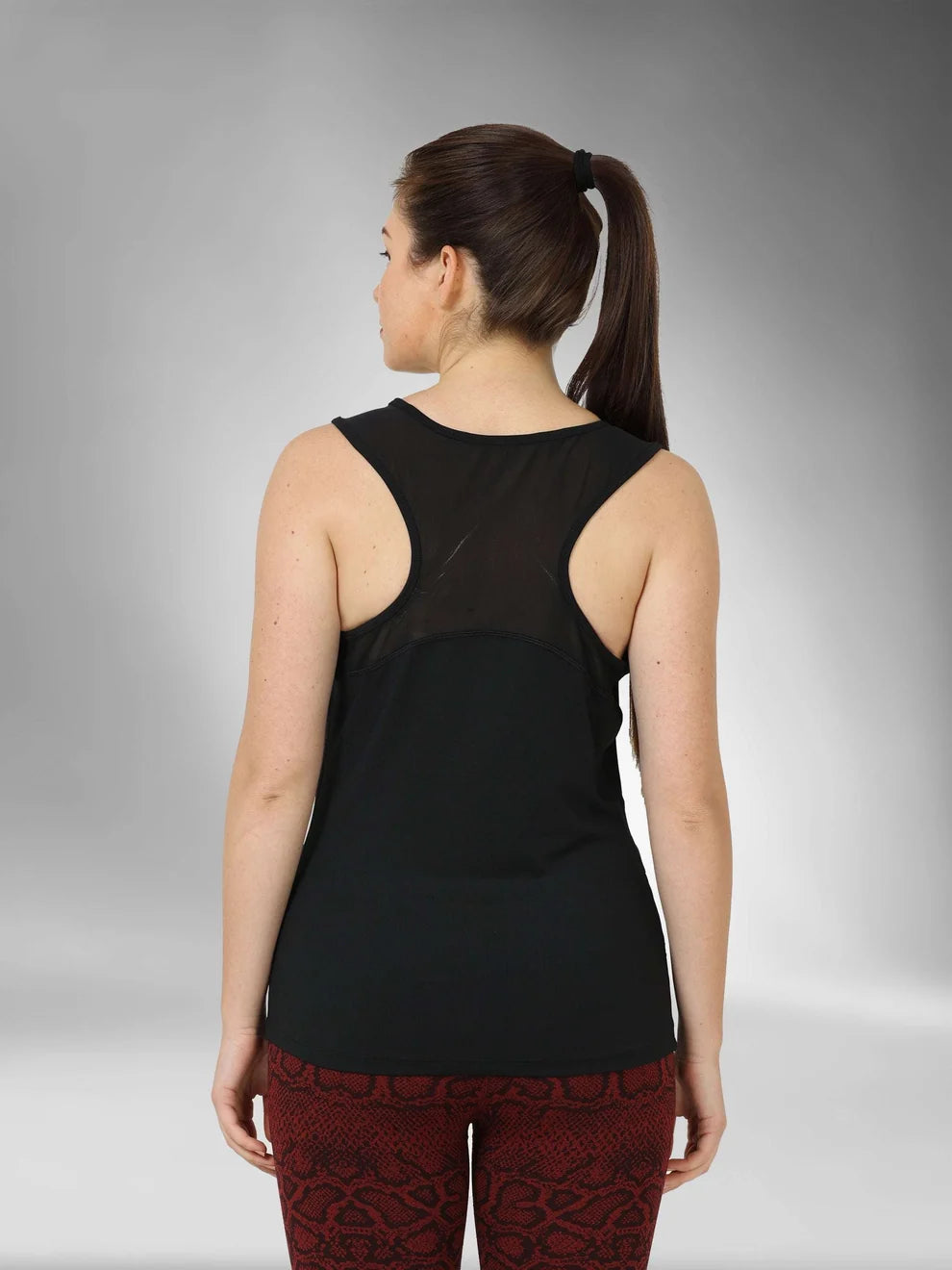 Women's Super Breathable Racerback Tank Top-black