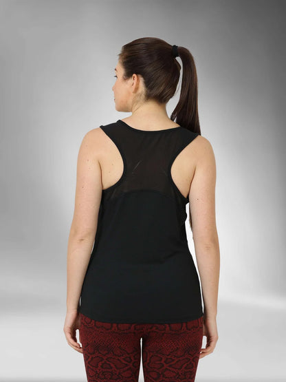 Women's Super Breathable Racerback Tank Top-black