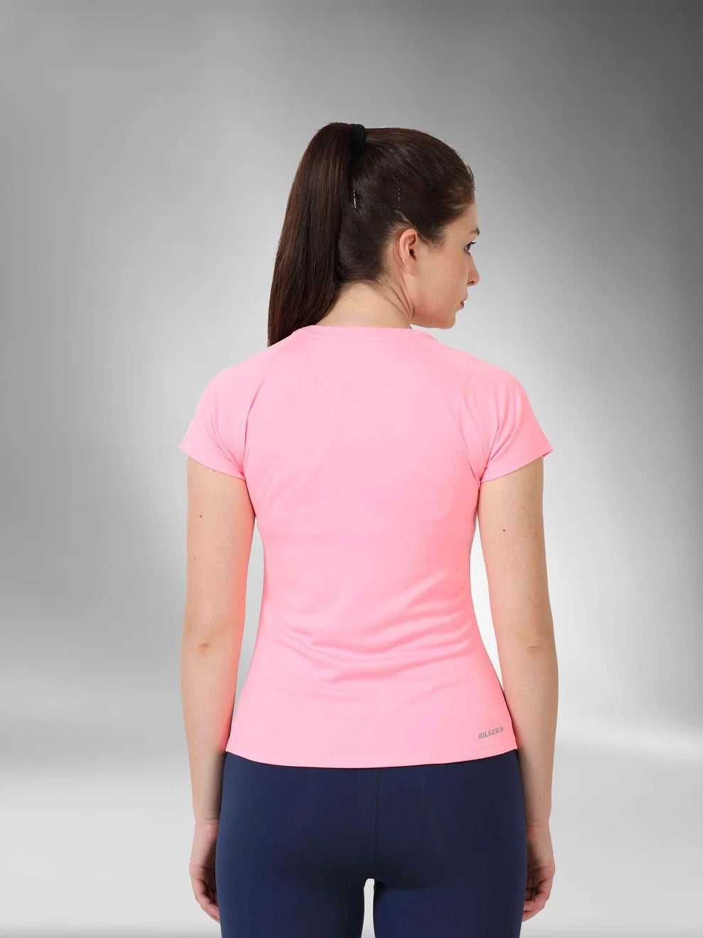 Women's Dry rush Fitness Essential Crew Neck T-Shirt-neon pink