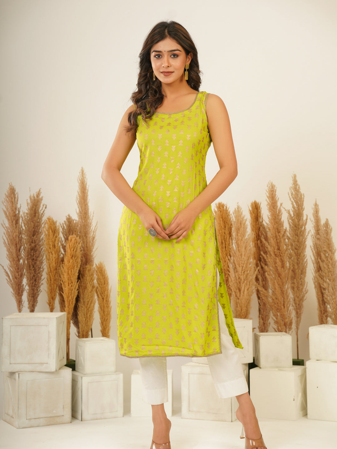 Neon Gold Kurti