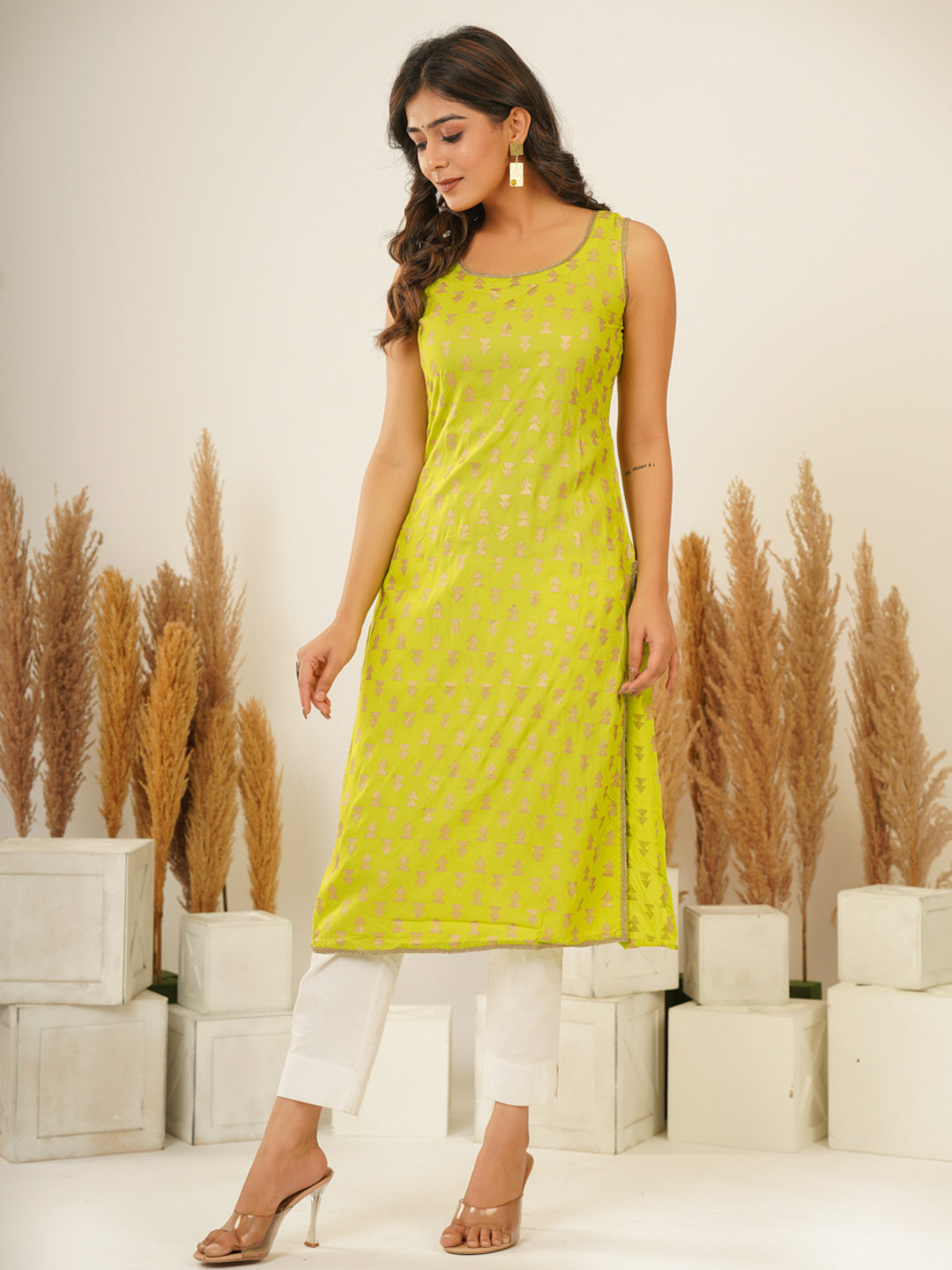 Neon Gold Kurti