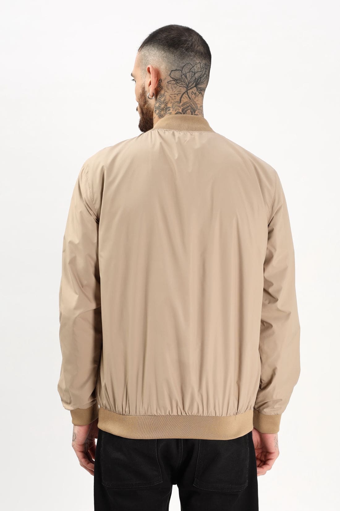 Polyester Winter Black Jacket