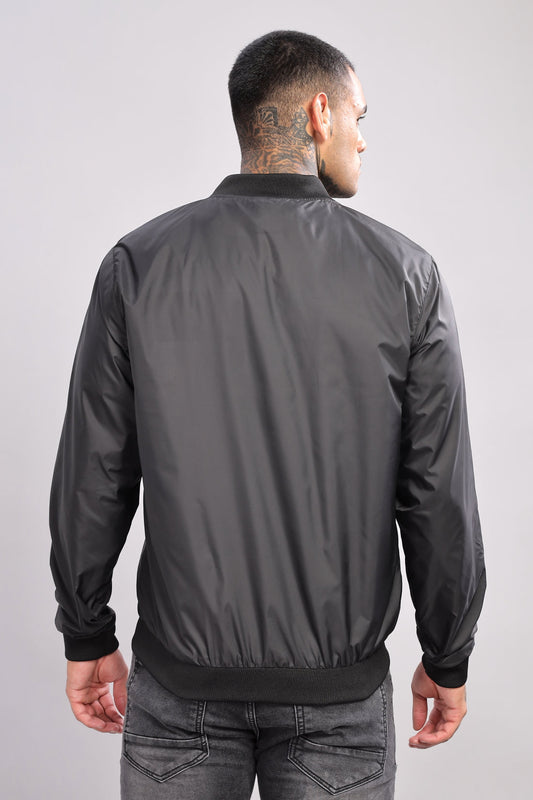 Polyester Winter Black Jacket