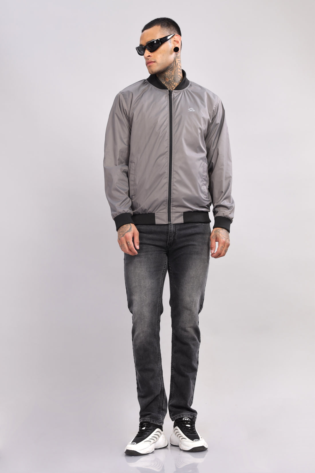 Polyester Winter Black Jacket