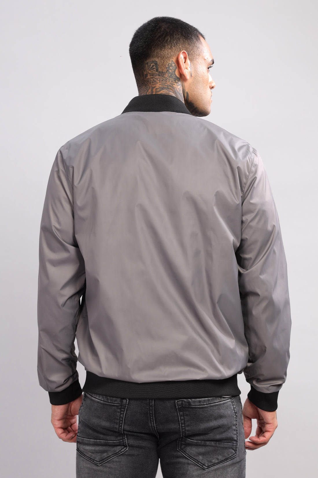 Polyester Winter Black Jacket