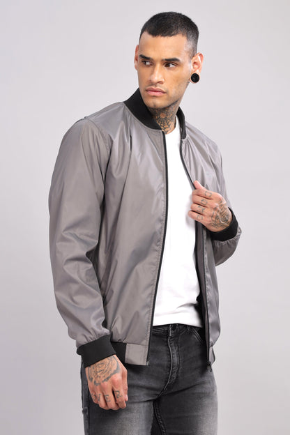 Polyester Winter Black Jacket