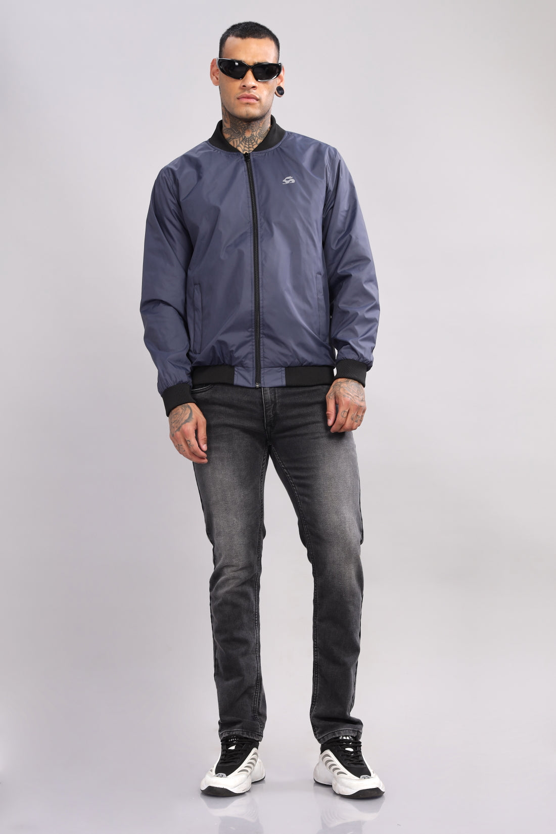 Polyester Winter Black Jacket