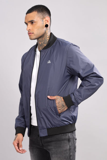 Polyester Winter Black Jacket