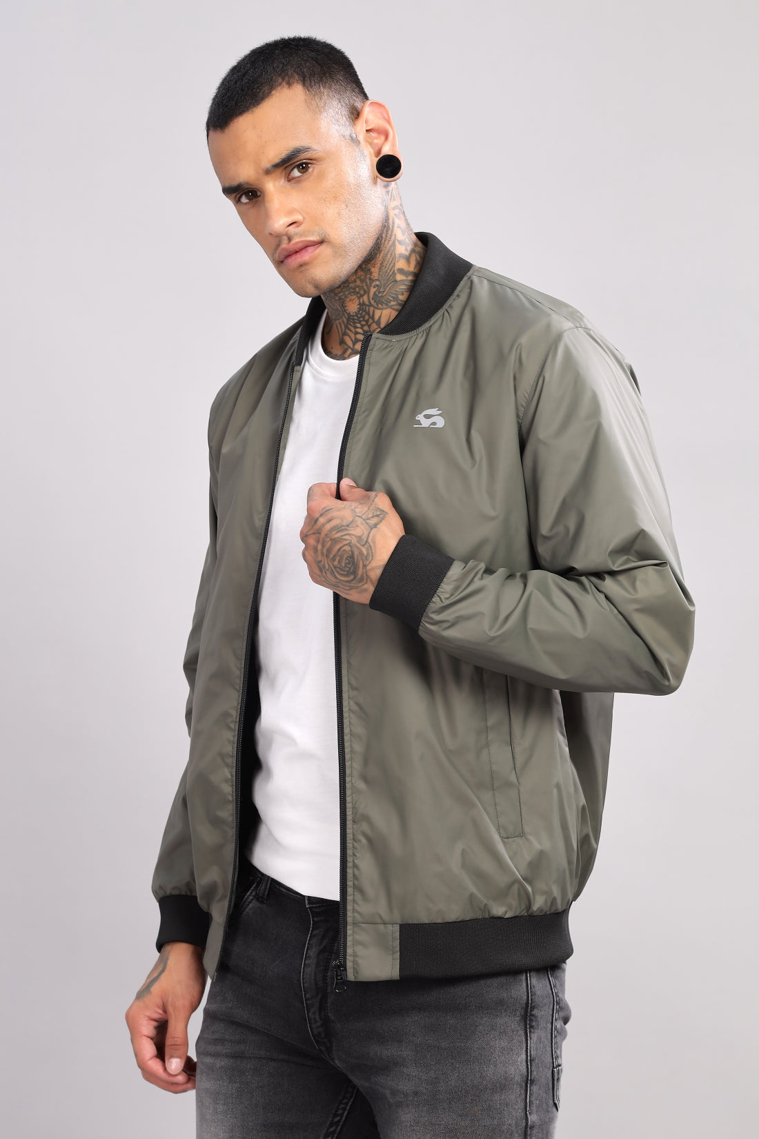 Polyester Winter Black Jacket