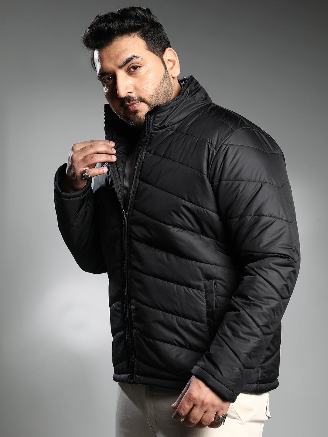 Chevron Quilted Jacket