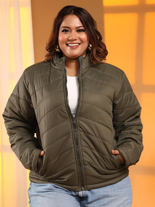 Chevron Quilted Jacket