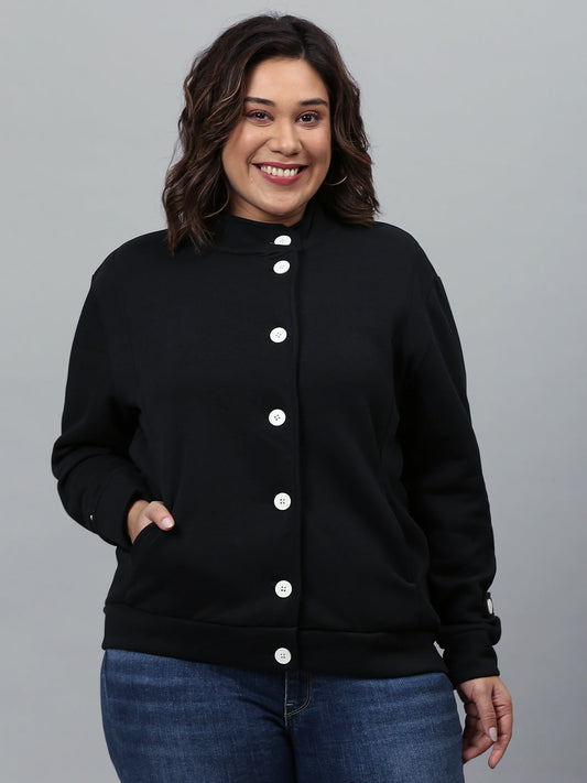 Solid Stylish Casual Jacket