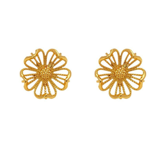 Floral Hollow Stud Earrings JLT12897 Just Lil Things