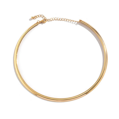 just-lil-things-artificial-Sleek minimalist Curve chocker-necklace-jltn0845 Just Lil Things