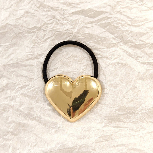 Golden Heart Metal Hair Ties JLTS0528 Just Lil Things