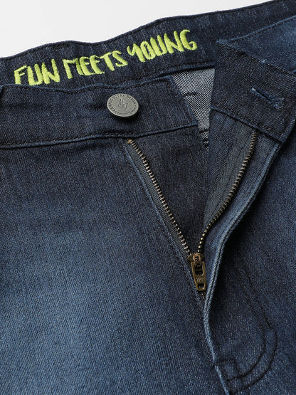 Dark-Washed Denim Jeans