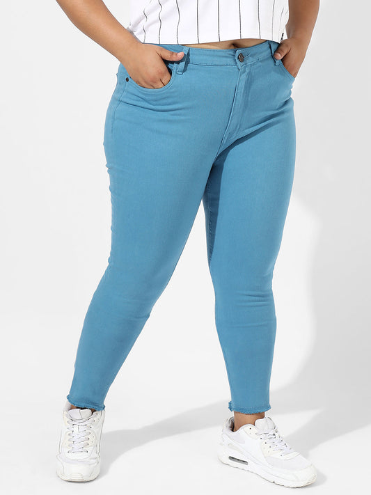 Blue Colour Pop Denim Jeans
