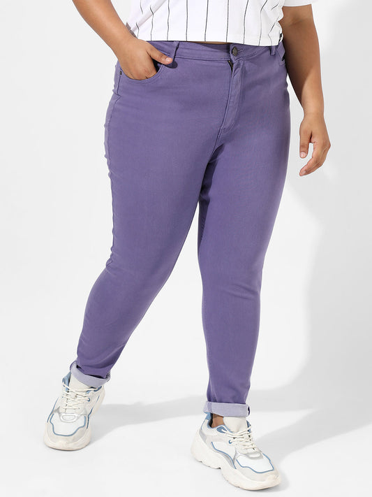 Purple Colour Pop Denim Jeans