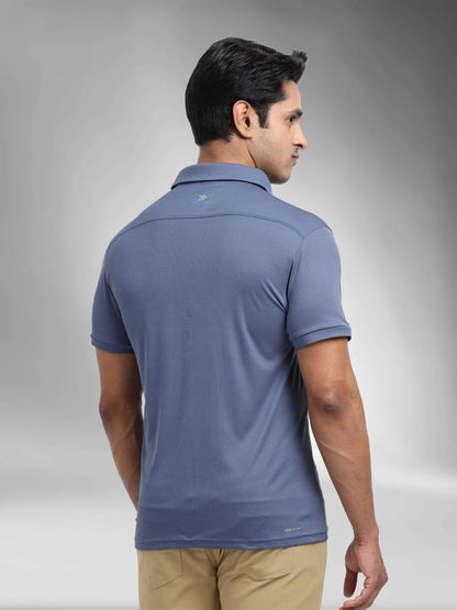 Performance Polo Tee-Cool Blue