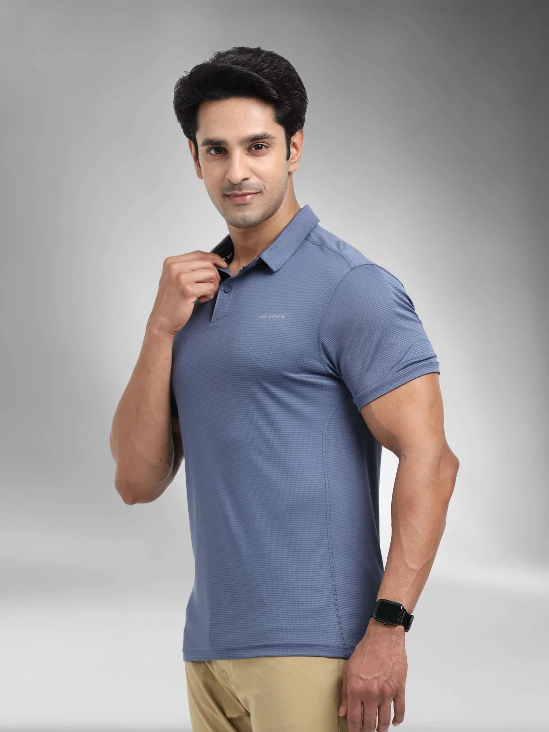 Performance Polo Tee-Cool Blue