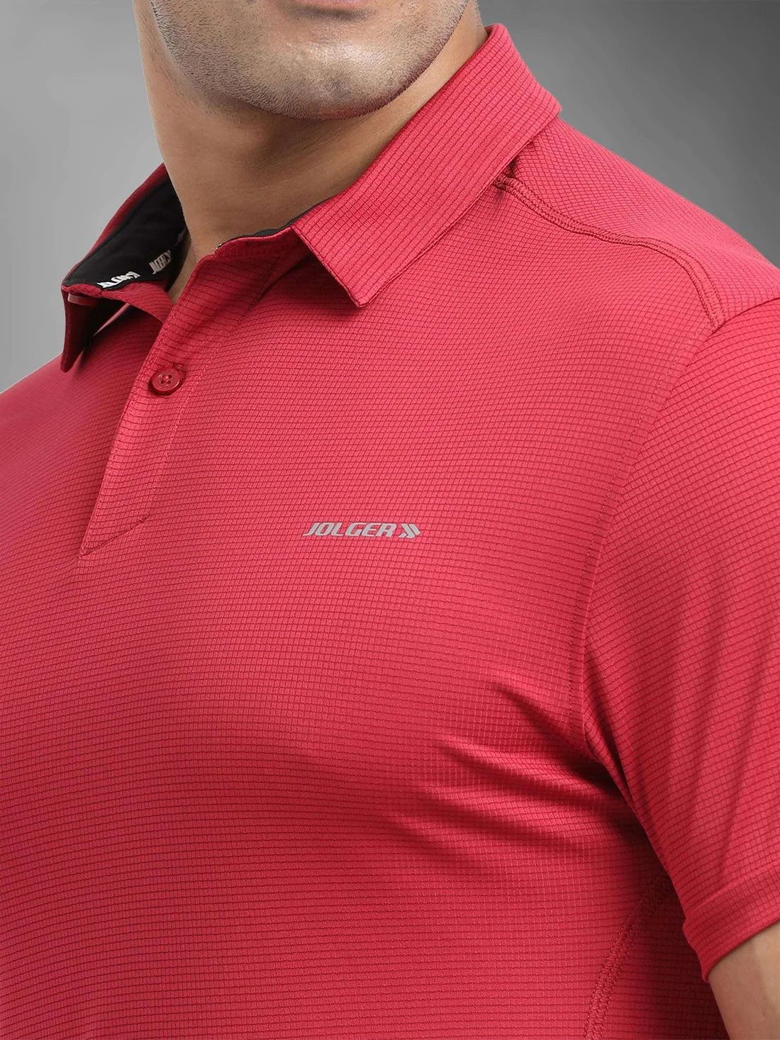 Performance Polo Tee  - Cranberry
