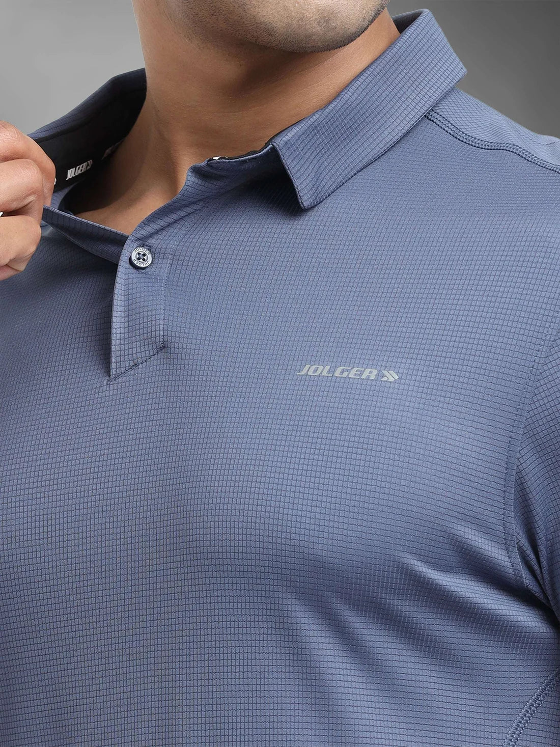 Performance Polo Tee-Cool Blue