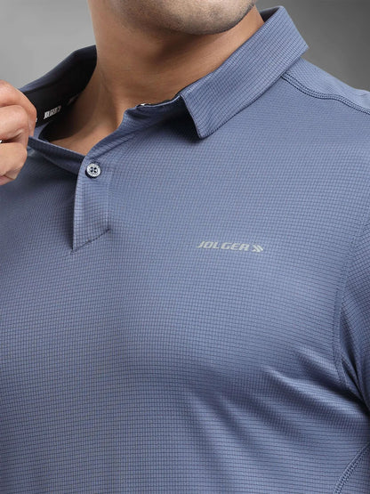 Performance Polo Tee-Cool Blue