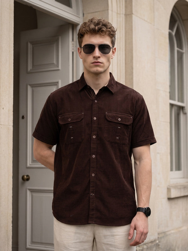 Kuons Avenue Men’s Acorn Corduroy Casual Shirt