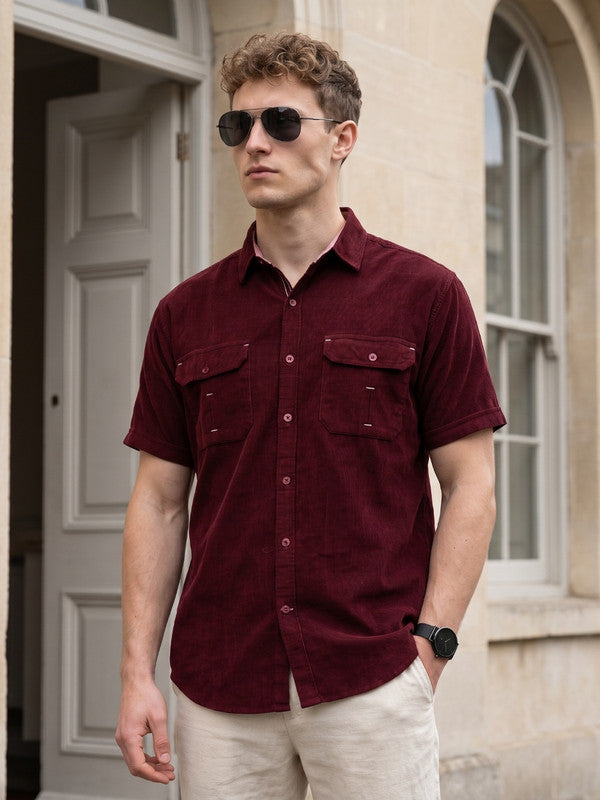 Kuons Avenue Men’s Auburn Corduroy Casual Shirt