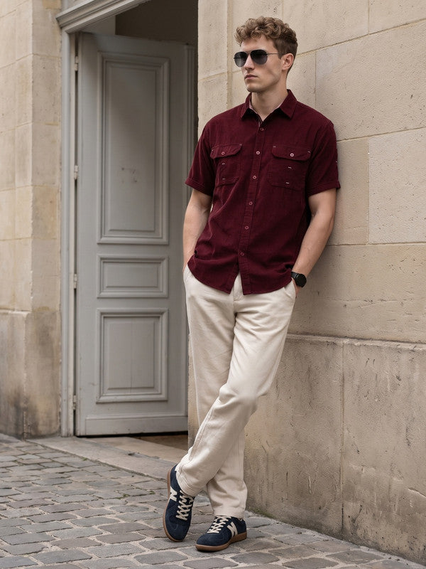 Kuons Avenue Men’s Auburn Corduroy Casual Shirt