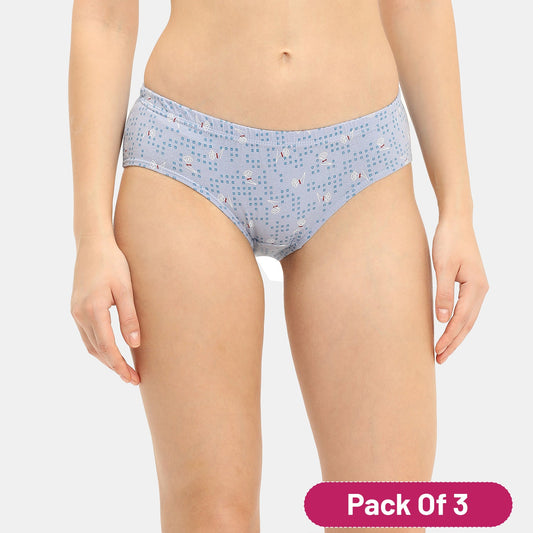 Kinky Medium Rise 3/4th Coverage Hipster (Pack of 3