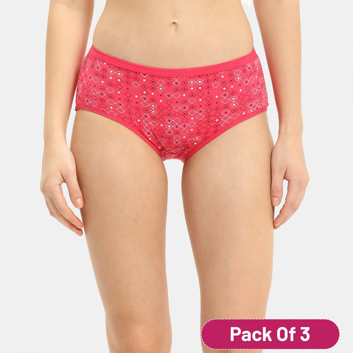 Kinky Medium Rise 3/4th Coverage Hipster (Pack of 3) - Assorted