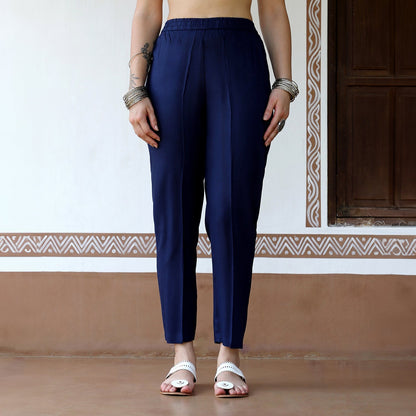 Animal Print Kurta With Trousers Set