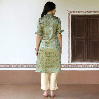 Flora Kurta With Flounce Cuff