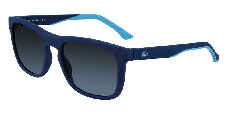 Lacoste Matte Blue Square Full Rim Eyeglasses
