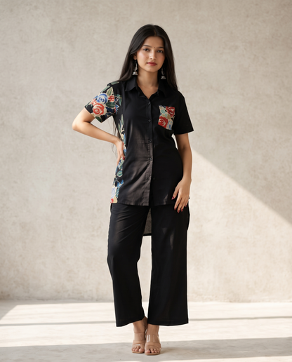 Elegant Women’s Co-ord Set - Luxe Two-Piece Outfit