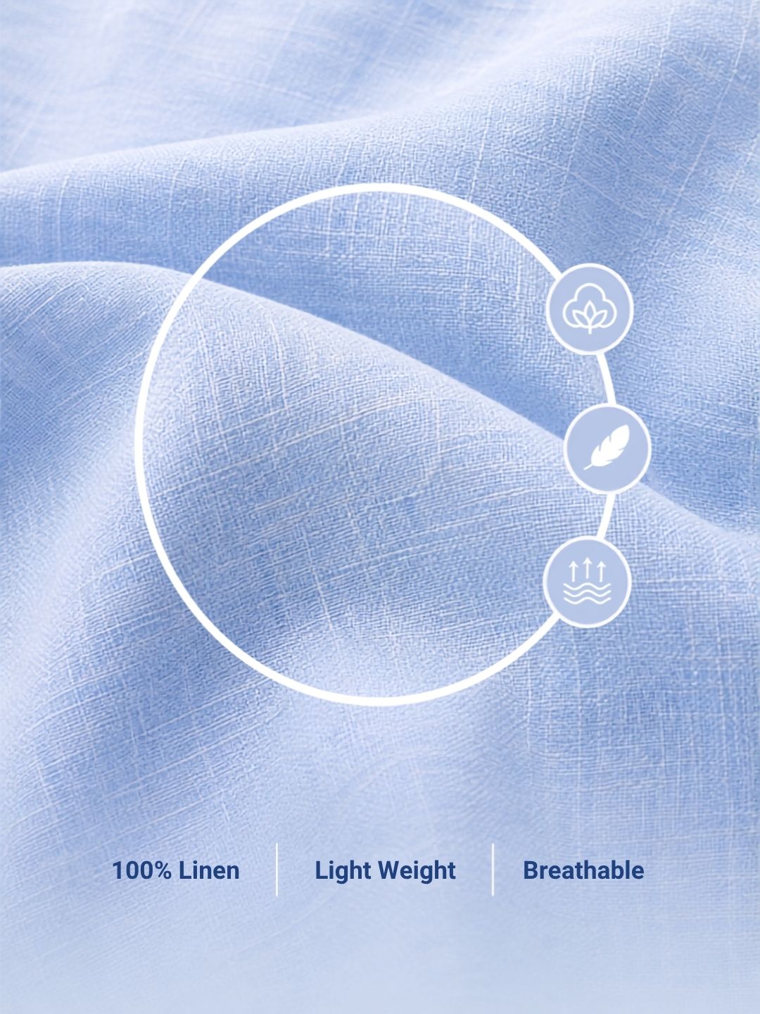 Blue Regular Fit Solid Casual Shirt for Men (LILA)