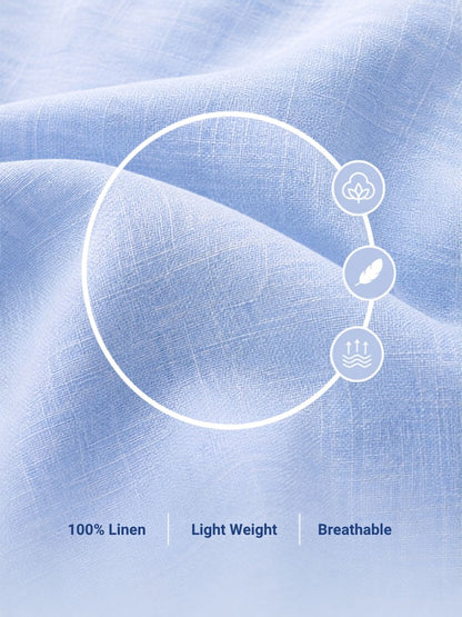 Blue Regular Fit Solid Casual Shirt for Men (LILA)