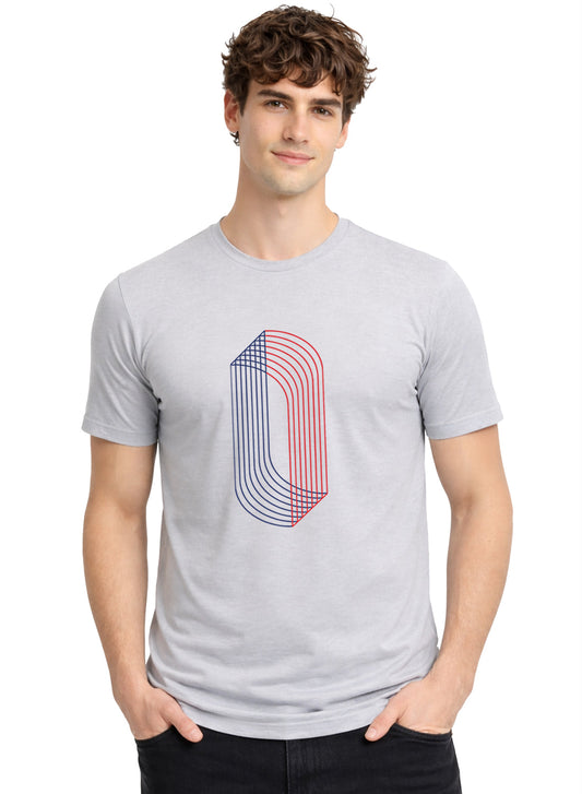 ADRO Printed T-Shirt for Men | Mens Cotton Printed Tshirt | Regular Fit Casual Stylish T-Shirts | Premium Summer Tshirts Grey